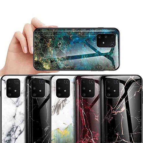 

Phone Case For Samsung Galaxy Back Cover S9 S9 Plus S8 Plus S8 S7 edge S7 A6 (2018) A9 Star A8 2018 J5 Prime Shockproof Dustproof Ultra-thin Marble Tempered Glass