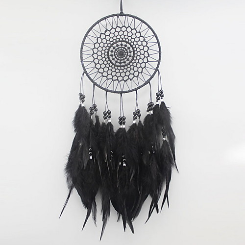 

Boho Dream Catcher Handmade Gift Wall Hanging Decor Art Ornament Craft Feather Bead for Kids Bedroom Wedding Festival 4015cm