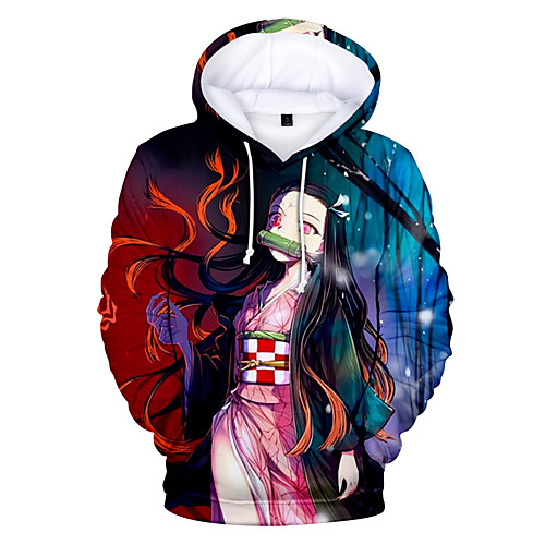 

Inspired by Demon Slayer: Kimetsu no Yaiba Cosplay Cosplay Costume Hoodie Polyster Print Printing Hoodie For Women's / Men's