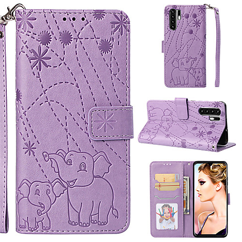 

Elephant embossed pattern Huawei P30 Pro P20 / Pro / Plus / Lite Huawei Mate20 Pro Lite All-inclusive protective shell card wallet wallet PU leather