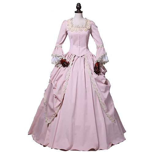 

Princess Maria Antonietta Rococo Victorian Vacation Dress Dress Party Costume Costume Prom Dress Women's Lace Cotton Costume Purple / Fuchsia / Burgundy Vintage Cosplay Masquerade Party & Evening