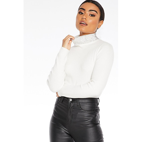 

Women's Blouse Solid Colored Long Sleeve Daily Tops Basic Black Beige
