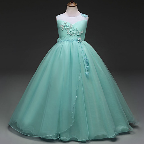 

Princess Dress Flower Girl Dress Girls' Movie Cosplay A-Line Slip Cosplay Light Pink White Purple Dress Halloween Carnival Masquerade Polyester