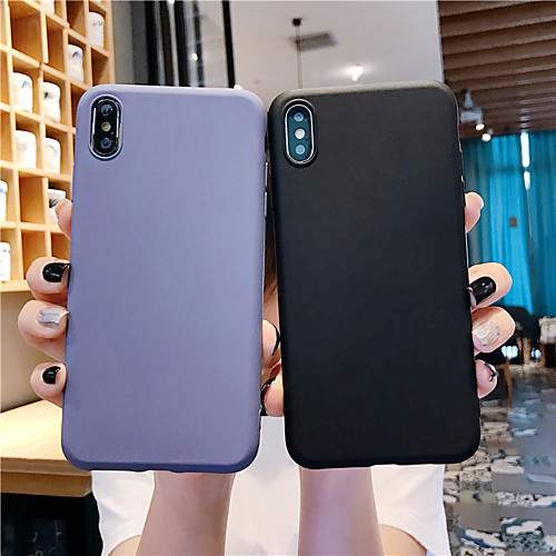 

Phone Case For Apple Back Cover iPhone 11 Pro Max SE 2020 X XR XS Max 8 7 6 Ultra-thin Solid Color Silicone Silica Gel