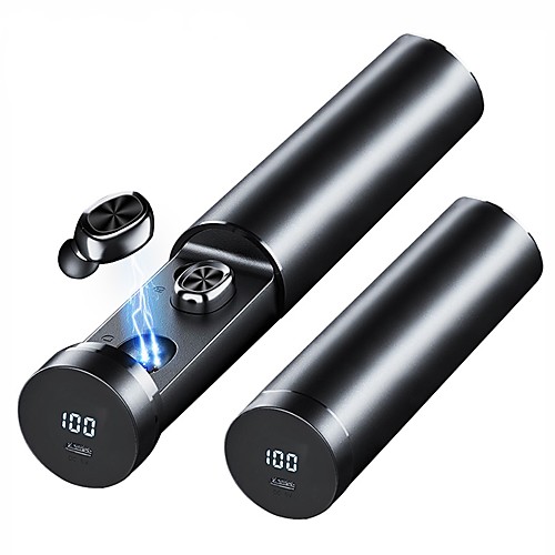 

B9 TWS True Wireless Stereo Earbuds with Charging Bar Auto Pairing Smart Touch Control LED Power Display Bluetooth 5.0 Earphones
