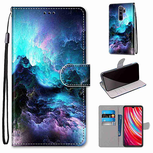 

Case For Xiaomi Redmi Note 8 Pro / Redmi Note 8 / Redmi Note 8T Wallet / Card Holder / with Stand Colorful Clouds PU Leather / TPU for Redmi Note 7 / Mi CC9 Pro / Redmi 8 / Redmi K30 / Redmi 8A