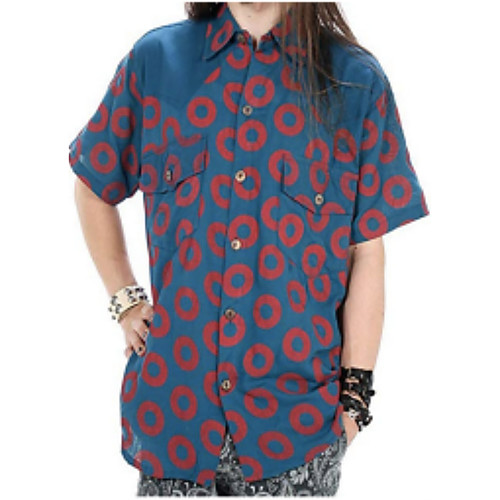 

Men's Shirt Geometric Half Sleeve Daily Tops Blue