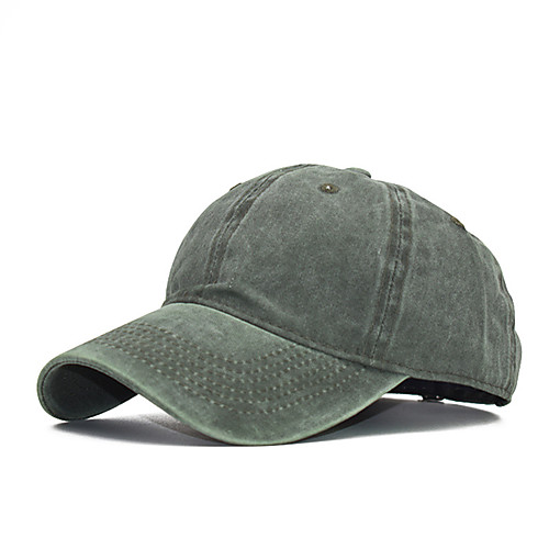 

Men's Baseball Cap Solid Colored Fabric Hat / Spring / Summer