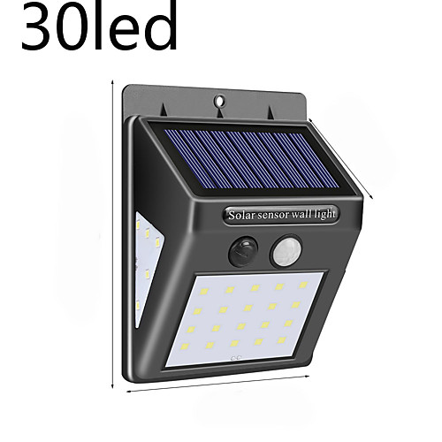 

30 LED SOLAR POWER LAMP PIR MOTION SENSOR 1/2/4PCS SOLAR GARDEN LIGHT OUTDOOR WATERPROOF ENERGY SAVING WALL SECURITY LAMP