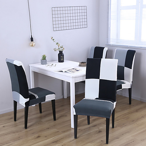 

Chair Cover Geometric / Contemporary Printed Polyester Slipcovers