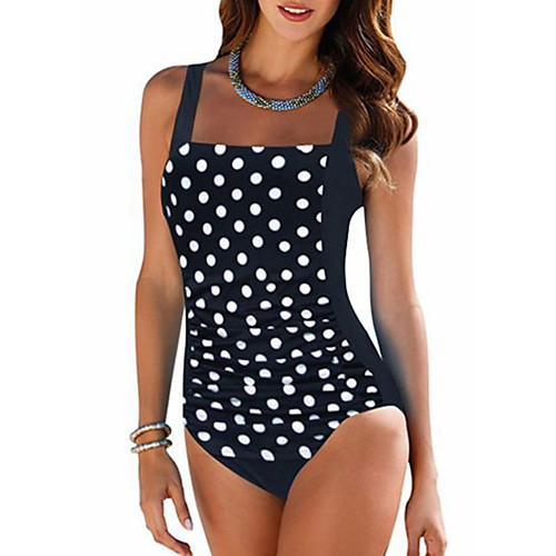 

Women's One Piece Swimsuit Normal Swimwear Bathing Suits White Black Blue