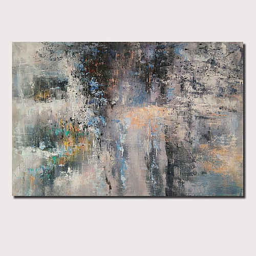 

Oil Painting Hand Painted Horizontal Panoramic Abstract Landscape Comtemporary Modern Stretched Canvas