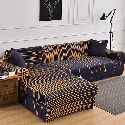 

Sofa Cover Striped / Neutral / Contemporary Printed Polyester Slipcovers