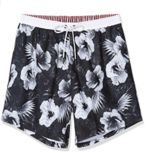 

Men's Streetwear Shorts Pants Floral Black