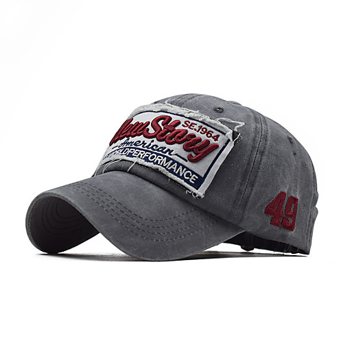

Men's Baseball Cap Solid Colored Fabric Hat / Spring / Summer