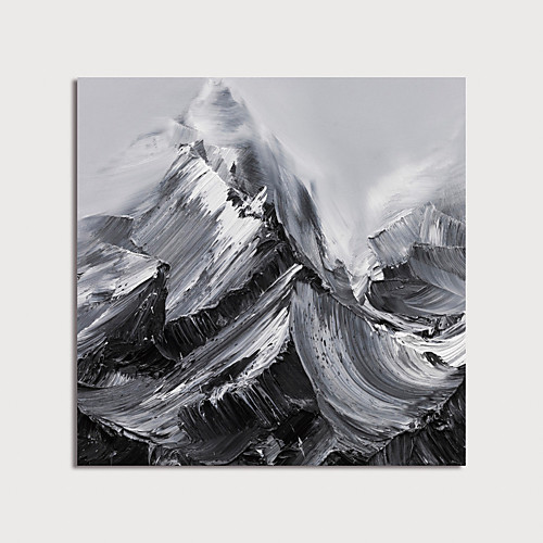 

Oil Painting Hand Painted Square Abstract Landscape Modern Stretched Canvas