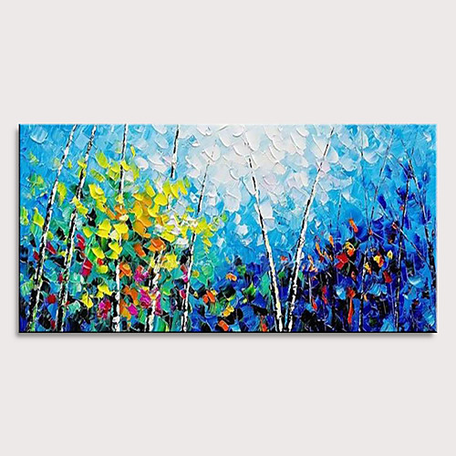 

Oil Painting Hand Painted Horizontal Abstract Landscape Pop Art Modern Stretched Canvas