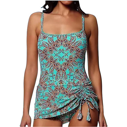 

Women's Bikini Swimwear Swimsuit - Geometric M L XL Green