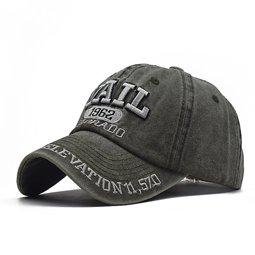 

Men's Unisex Basic Cotton Baseball Cap-Solid Colored Spring Summer Black Wine Green