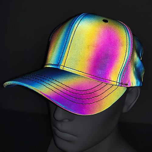 

Baseball Cap Running Cap Reflective Cap Women's Men's Hat Fashion Reflective Adjustable Sun Protection for Fitness Running Jogging Autumn / Fall Winter Spring Multi color / Breathable