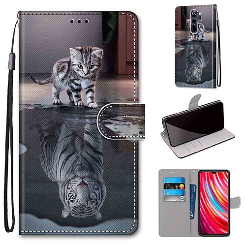 

Case For Xiaomi Redmi Note 8 Pro / Redmi Note 8 / Redmi Note 8T Wallet / Card Holder / with Stand Cat Becomes Tiger PU Leather / TPU for Redmi Note 7 / Mi CC9 Pro / Redmi 8 / Redmi K30 / Redmi 8A