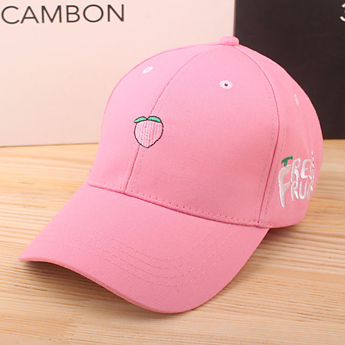 

Women's Baseball Cap Solid Colored Fabric Hat