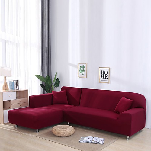 

Sofa Cover Solid Colored / Neutral / Contemporary Printed Polyester Slipcovers