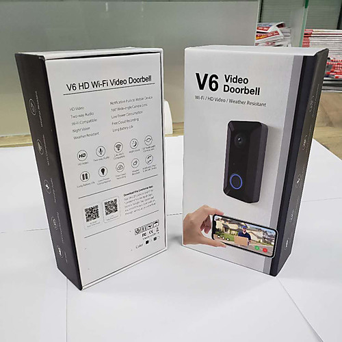 

EKEN V6 Smart WiFi Video Doorbell Camera IP Door Bell Wireless Home Visual Intercom APP Control Security Camera