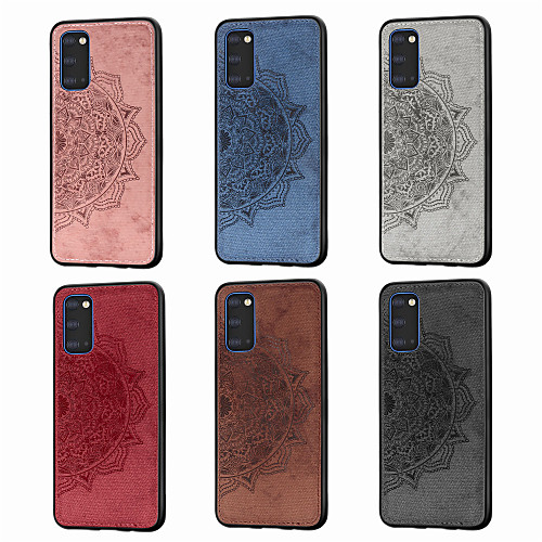 

Case For Samsung Galaxy Note 10/Note 10 Plus/A10s Ultra-thin / Pattern Back Cover Solid Colored / Flower TPU / Canvas For Galaxy A20S/S20/S20 Plus/S20 Ultra/A51/A71/A81/A91