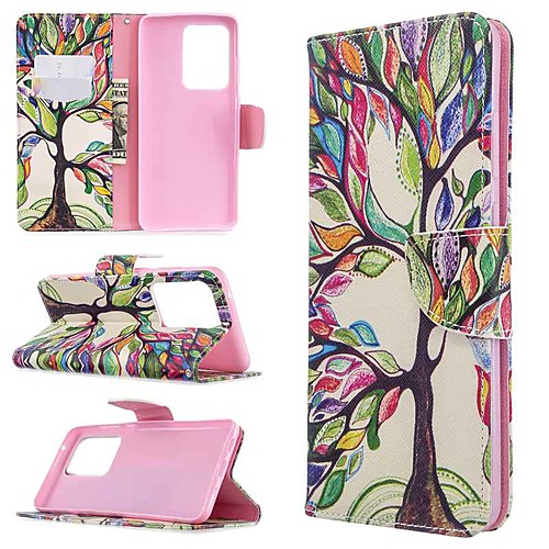 

Case For Samsung Galaxy S20 Ultra / S20 Plus / S10 Plus Wallet / Card Holder / with Stand Full Body Cases Tree PU Leather Case For Samsung S9 / S9 Plus / S8 Plus / S10E /S7 Edge