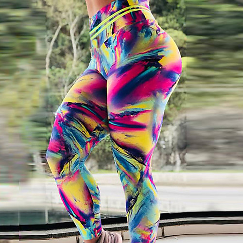 

Women's High Waist Yoga Pants Tights Leggings Tummy Control Butt Lift Moisture Wicking Multi color Fitness Gym Workout Running Sports Activewear High Elasticity Skinny