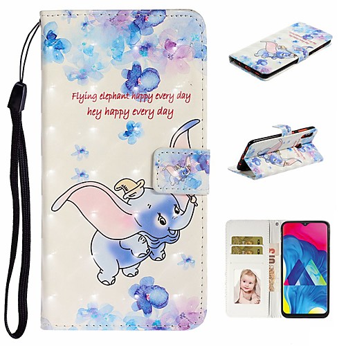 

Case For Samsung Galaxy A10/A30/A50 Wallet / Card Holder / with Stand Full Body Cases Animal PU Leather For Galaxy M10/A20/A40/A70/A80/A90/A20E
