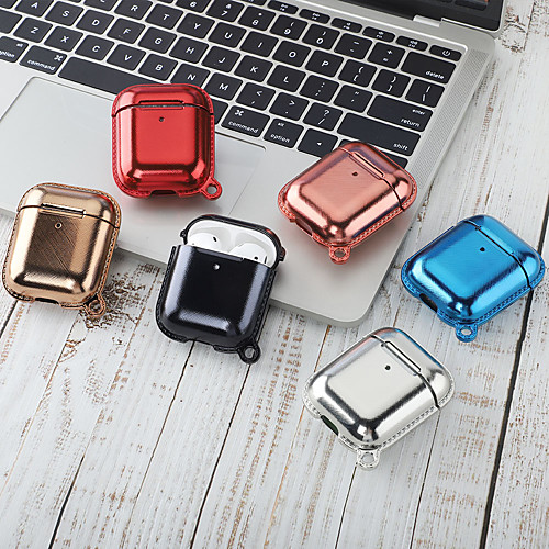 

Case For AirPods Shockproof / Plating / Cool Headphone Case Hard