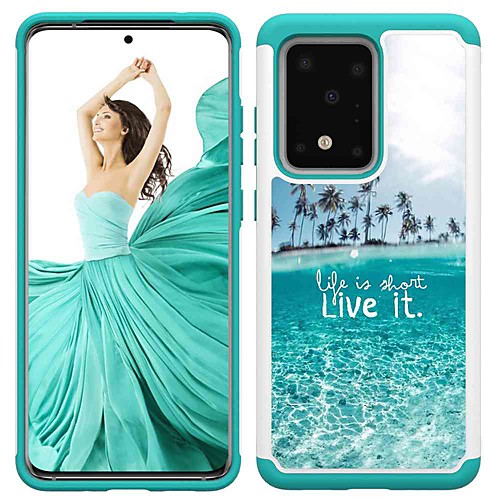 

Case For Samsung Galaxy S20 / S20 Plus / S20 Ultra Shockproof / Pattern Back Cover Sea TPU / PC for A50(2019) / A40(2019) / A30(2019) / Note 10 Pro