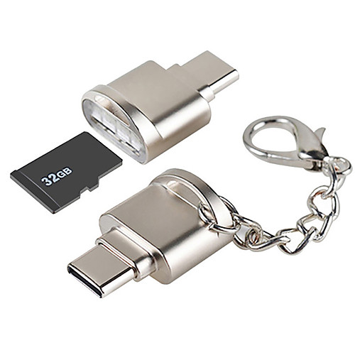 

Portable USB 3.1 Type C Card Reader USB-C TF Micro SD OTG Adapter Type-C Memory Card Reader
