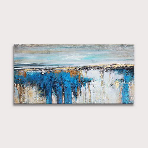 

Oil Painting Hand Painted Horizontal Abstract Modern Rolled Canvas (No Frame)