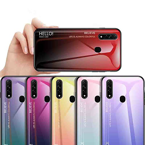 

Phone Case For OPPO Back Cover OPPO Reno2 OPPO Reno2 Z OPPO R11 Plus OPPO R11 Oppo F11 Pro OPPO R9s Plus OPPO R9s OPPO R9 Plus OPPO R9 OPPO A7 Shockproof Ultra-thin Color Gradient Tempered Glass