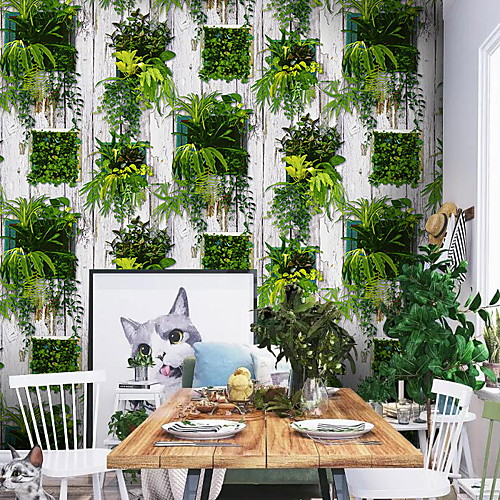 

Wallpaper Wall Covering Sticker Film Grass Plant Adhesive Required Non Woven Home Décor 100053 cm