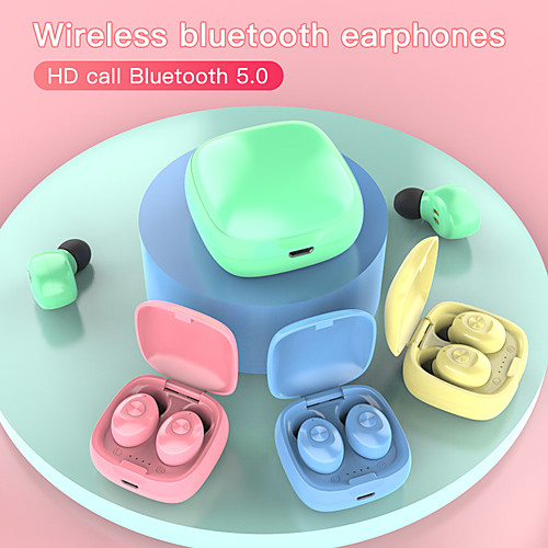 

LITBest XG12 TWS True Wireless Earbuds Rainbow Colors Sport 3D Stereo Headphones 5.0 Bluetooth IPX5 Waterproof Mini HiFi Sounds Earphones
