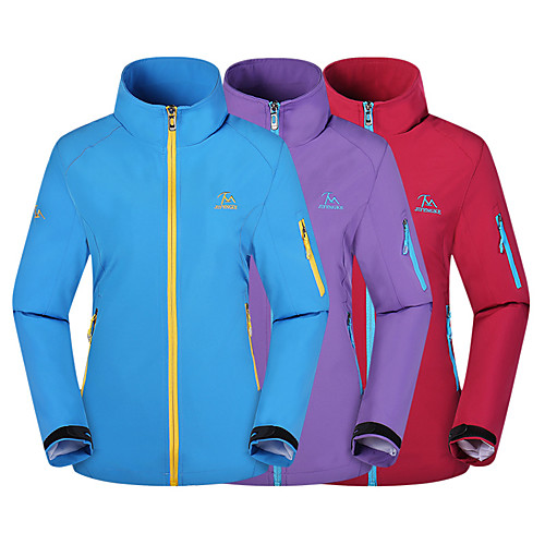 

Women's Long Sleeve Running Track Jacket Windbreaker Softshell Full Zip Outerwear Coat Top Athletic Winter Waterproof Windproof Quick Dry Hiking Running Camping Mountaineering Jogging Sportswear