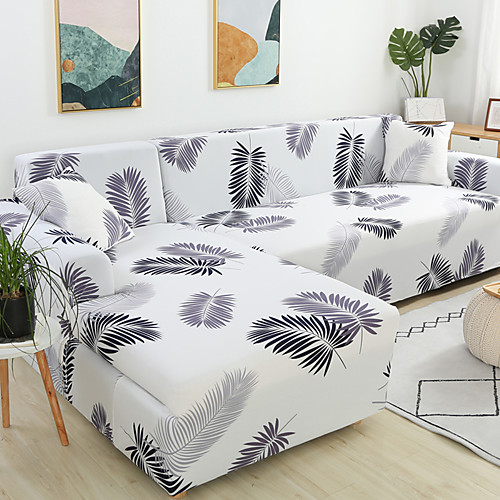 

Sofa Cover Couch Cover Furniture Protector Soft Stretch Sofa Slipcover Super Strechable Plant Print Cover Fit Armchair/Loveseat/Three Seater/Four Seater/L shaped sofa