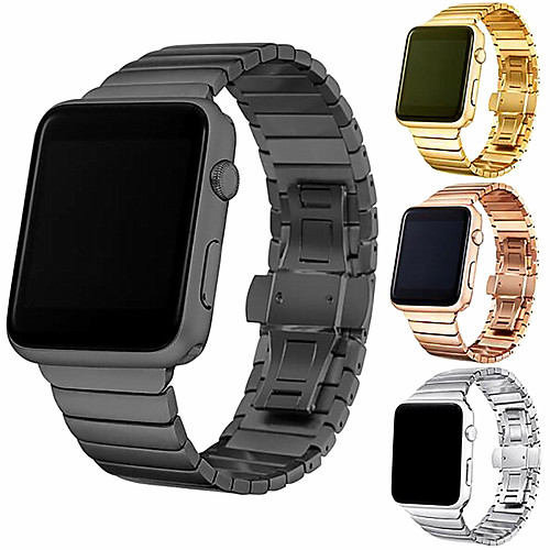 

Fashion Stainless steel strap For Apple watch band 44mm/40mm apple watch 5 3 4 band iwatch 42mm 38mm Luxury Link bracelet belt