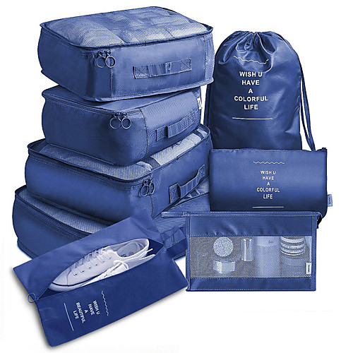 

8pcs set Oxford Cloth Storage Bags Rectangle Home household Organization Storage