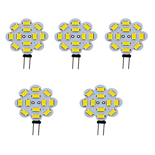 

5pcs 2 W LED Bi-pin Lights 330 lm G4 T 12 LED Beads SMD 5730 Warm White Cold White