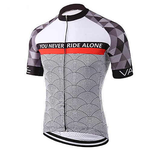 

21Grams Men's Short Sleeve Cycling Jersey Summer Spandex Polyester BlackWhite Plaid Checkered Bike Jersey Top Mountain Bike MTB Road Bike Cycling UV Resistant Quick Dry Breathable Sports Clothing