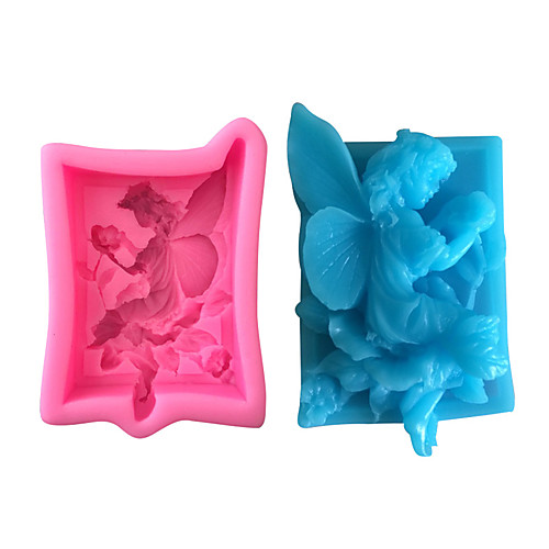 

1pc Little angel and elf cake mold DIY silicone