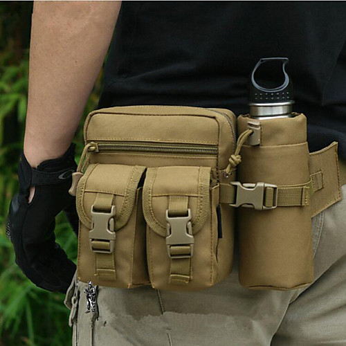 

8 L Fanny Pack Hiking Waist Bag Military Tactical Backpack Quick Dry Multifunctional Wear Resistance Outdoor Hiking Camping Nylon ACU Color Army Green Camouflage