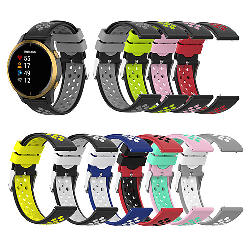 

Breathable Silicone Sport Strap For Garmin vivoactiv3/Forerunner245 /645/vivomove/vivomove HR/Venu