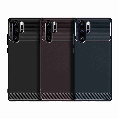 

Case For Huawei Huawei P Smart Plus / Huawei P Smart 2019 / Huawei P Smart Plus 2019 Shockproof Back Cover Solid Colored TPU / Carbon Fiber