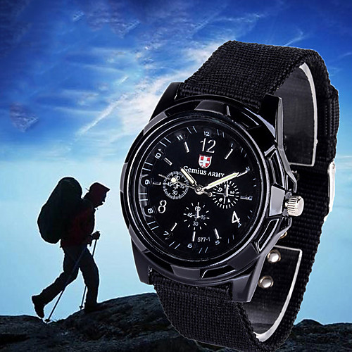

Men's Sport Watch Quartz Sporty Stylish Black / Blue / Green Casual Watch Cool Large Dial Analog Casual Outdoor - Black Blue Green One Year Battery Life